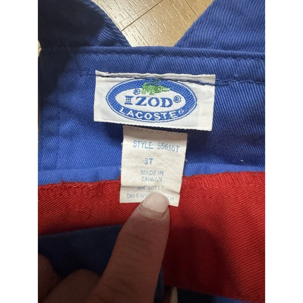 Vintage 90s IZOD Lacoste Boy's Overall Jumper‎ Size 3T